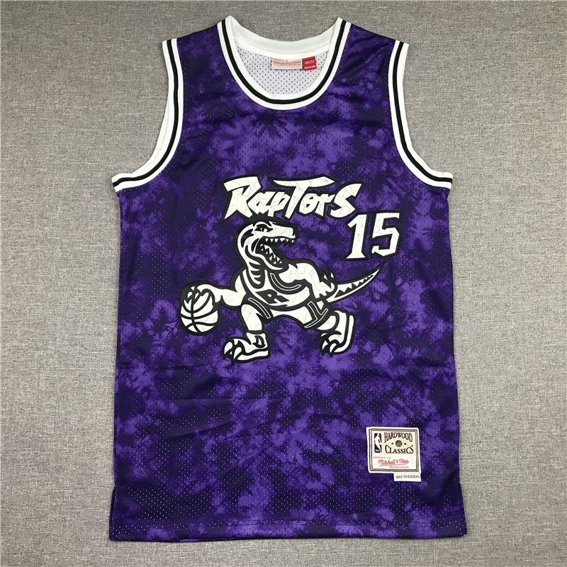 Cheap Men Toronto Raptors 15 Carter Purple constellation version Throwback NBA Jersey